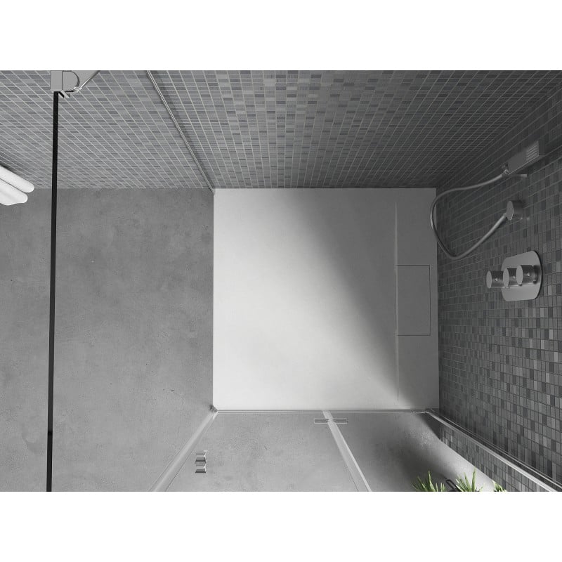 Mexen Otto quadratische Duschwanne SMC 90 x 90 cm, weiß - 4N109090