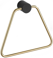 Mexen Aron Handtuchhalter, schwarz/gold - 7088132-57