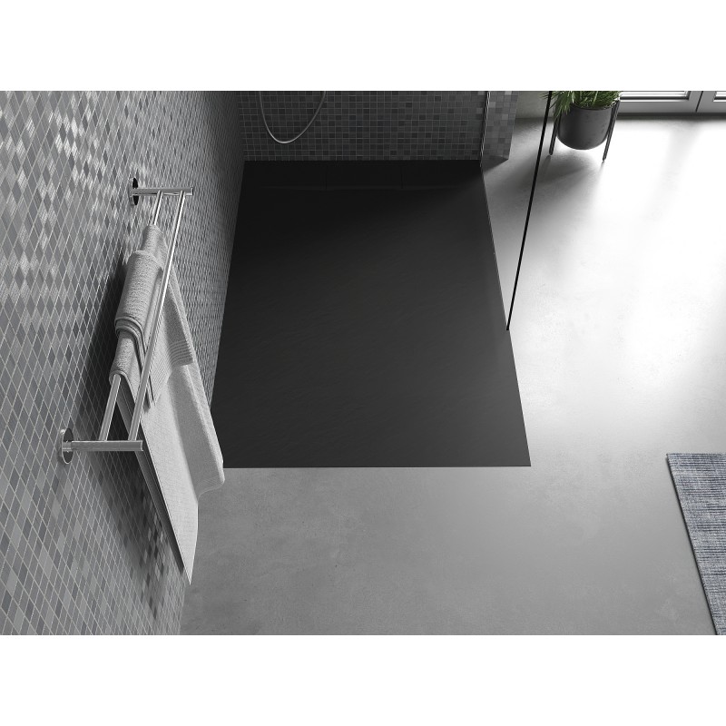 Mexen Otto rechteckige SMC-Duschwanne 130 x 80 cm, schwarz - 4N708013