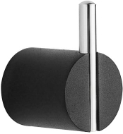 Mexen Aron Handtuchhaken, schwarz/chrom - 7088135-07