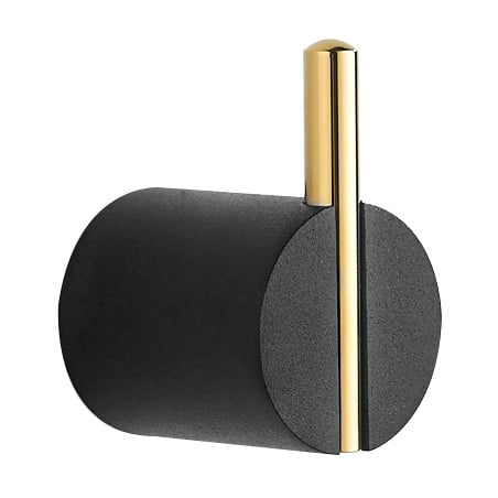 Mexen Aron Handtuchhaken, schwarz/gold - 7088135-57