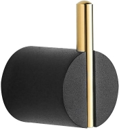 Mexen Aron Handtuchhaken, schwarz/gold - 7088135-57