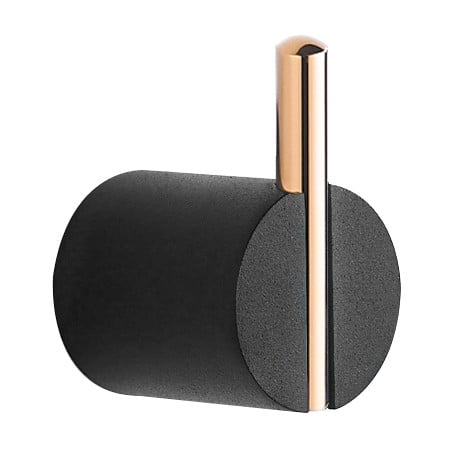Mexen Aron Handtuchhaken, schwarz/roségold - 7088135-67