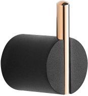 Mexen Aron Handtuchhaken, schwarz/roségold- 7088135-67