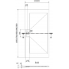 Mexen Egon Rechteck-Duschwanne SMC 200 x 80 cm, weiß - 4R108020