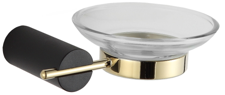 Mexen Aron Seifenschale, schwarz/gold - 7088139-57