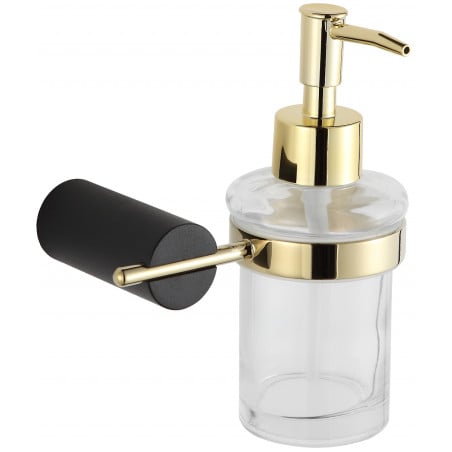 Mexen Aron Seifenspender, schwarz/gold - 70881388-57