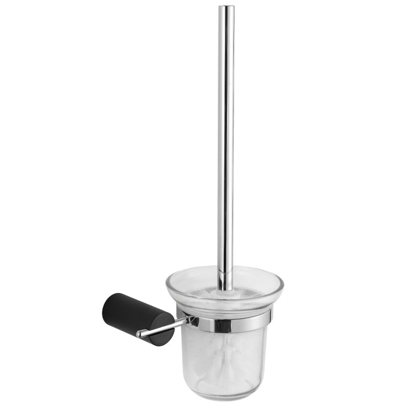 Mexen Aron Toilettenbürste, schwarz/chrom - 7088150-07