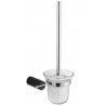 Mexen Aron Toilettenbürste, schwarz/chrom - 7088150-07