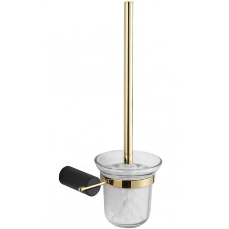 Mexen Aron Toilettenbürste, schwarz/gold - 7088150-57