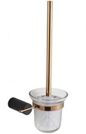 Mexen Aron Toilettenbürste, Schwarz/Roségold - 7088150-67