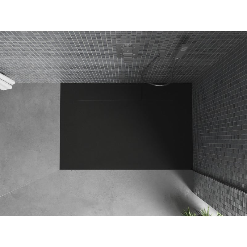 Mexen Egon rechteckige Duschwanne SMC 100 x 80 cm, schwarz - 4R708010