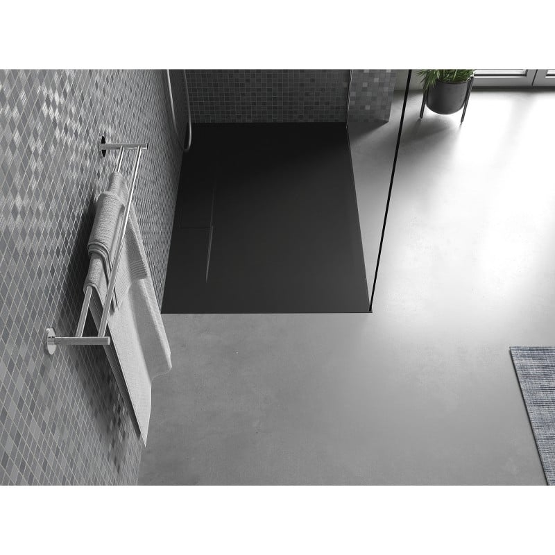 Mexen Egon rechteckige Duschwanne SMC 100 x 80 cm, schwarz - 4R708010