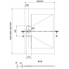 Mexen Egon rechteckige Duschwanne SMC 140 x 90 cm, schwarz - 4R709014