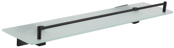 Mexen Dalia hängendes Glasregal, schwarz - 7017337-70