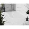 Mexen Stone+ rechteckige Komposit-Duschwanne 180 x 80 cm, weiß, weiße Abdeckung - 44108018-W