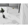 Mexen Stone+ quadratische Komposit-Duschwanne 70 x 70 cm, weiß, goldene Abdeckung - 44107070-G