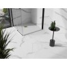 Mexen Stone+ quadratische Komposit-Duschwanne 70 x 70 cm, weiß, goldene Abdeckung - 44107070-G