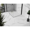 Mexen Stone+ rechteckige Duschwanne aus Verbundwerkstoff 120 x 90 cm, weiß, goldene Abdeckung - 44109012-G