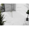 Mexen Stone+ rechteckige Kompositduschwanne 180 x 70 cm, weiß, Goldabdeckung - 44107018-G