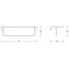 Mexen Lea Handtuchablage, Chrom - 7026020-00