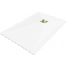 Mexen Stone+ rechteckige Duschwanne 90 x 80 cm, weiß, goldene Abdeckung - 44108090-G