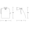 Mexen Dalia Toilettenpapierhalter, Chrom - 7017333-00