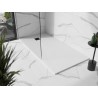 Mexen Stone+ rechteckige Duschwanne aus Verbundwerkstoff 200 x 80 cm, weiß, schwarze Abdeckung - 44108020-B