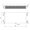 Mexen Flat CCF33 Plattenheizkörper 300 x 800 mm, mittiger unterer Anschluss, 992 W, schwarz - W6C33F-030-080-70