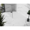 Mexen Stone+ rechteckige Verbund-Duschtasse 160 x 80 cm, weiß, schwarze Abdeckung - 44108016-B
