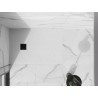 Mexen Stone+ rechteckige Komposit-Duschwanne 110 x 70 cm, weiß, schwarze Abdeckung - 44107011-B