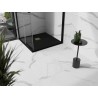 Mexen Stone+ quadratische Duschwanne aus Verbundwerkstoff 70 x 70 cm, schwarz, goldene Abdeckung - 44707070-G