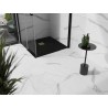Mexen Stone+ quadratische Duschwanne aus Verbundwerkstoff 70 x 70 cm, schwarz, goldene Abdeckung - 44707070-G