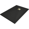 Mexen Stone+ rechteckige zusammengesetzte Duschwanne 140 x 90 cm, schwarz, Abdeckung gold - 44709014-G