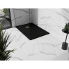 Mexen Stone+ Rechteckige Verbund-Duschwanne 140 x 90 cm, schwarz, goldene Abdeckung - 44709014-G