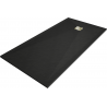 Mexen Stone+ rechteckige Verbund-Duschwanne 200 x 90 cm, schwarz, goldene Abdeckung - 44709020-G