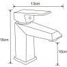 Mexen Zila Waschbeckenarmatur, Chrom - 746800-00