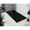 Mexen Stone+ Komposit-Duschwanne rechteckig 160 x 100 cm, schwarz, goldene Abdeckung - 44701016-G