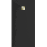Mexen Stone+ rechteckige Verbund-Duschwanne 200 x 90 cm, schwarz, goldene Abdeckung - 44709020-G