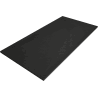Mexen Stone+ rechteckige Verbund-Duschwanne 180 x 90 cm, schwarz, schwarze Abdeckung - 44709018-B