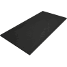 Mexen Stone+ Duschwanne aus Verbundstoff rechteckig 200 x 100 cm, schwarz, schwarze Abdeckung - 44701020-B