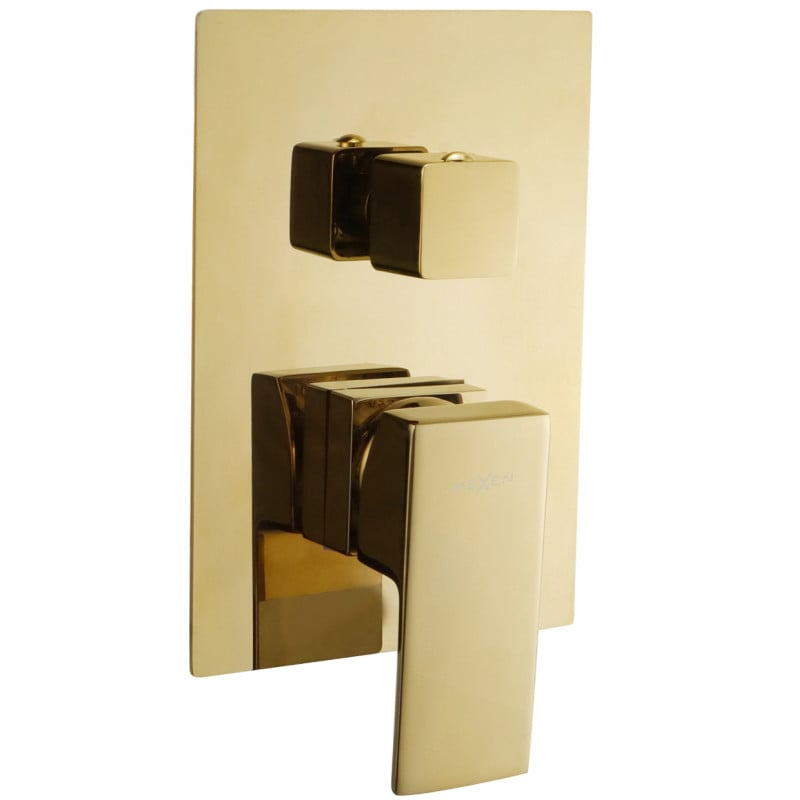 Mexen Uno Unterputz-Badewannenarmatur, gold - 71435-50