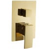 Mexen Uno Unterputz-Badewannenarmatur, gold - 71435-50