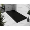 Mexen Stone+ rechteckige Duschwanne aus Verbundstoff 180 x 70 cm, schwarz, schwarze Abdeckung - 44707018-B