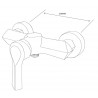 Mexen Sabre Duschearmatur, Chrom - 72140-00