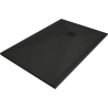 Mexen Stone+ Duschwanne aus Verbundmaterial rechteckig 120 x 70 cm, schwarz, schwarze Abdeckung - 44707012-B