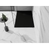 Mexen Stone+ Komposit-Duschwanne rechteckig 120 x 70 cm, schwarz, schwarze Abdeckung - 44707012-B
