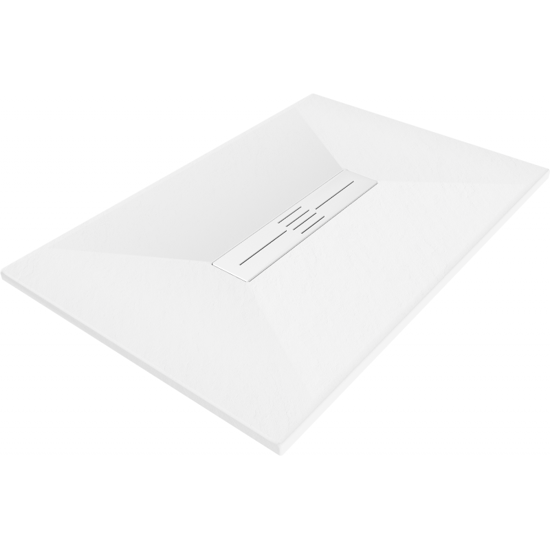 Mexen Toro rechteckige Duschwanne SMC 120 x 70 cm, weiß, weiße Abdeckung - 43107012-W