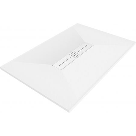 Mexen Toro rechteckige Duschwanne SMC 120 x 70 cm, weiß, weiße Abdeckung - 43107012-W