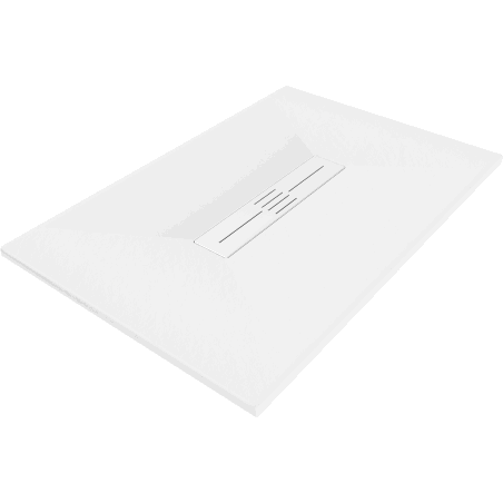 Mexen Toro rechteckige Duschwanne SMC 110 x 80 cm, weiß, weiße Abdeckung - 43108011-W